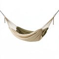 Amaca 300 x 150 cm in tessuto beige/verde oliva per esterno - sospesa