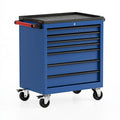 Carrello portautensili 77 x 46 x 97 cm in acciaio blu con 6 cassetti e ruote