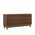 Cassettiera 160 x 45 x 85 cm in legno marrone - sei cassetti stile moderno